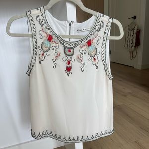 Alice and Olivia Embellished Jewel top